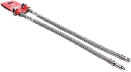 2xTAQ-GRIF-ACB DN8 АНТИКОРРОЗИЙНЫЙ шланг (ПОЛИМЕР)H1/2-M10x1-L17/37 ПАРА ДЛЯ СМЕСИТЕЛЯ