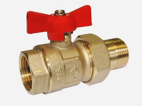 Кран шаровой КРЕПЫШ 332 бабочка с удлинителем ГАЛЛОП