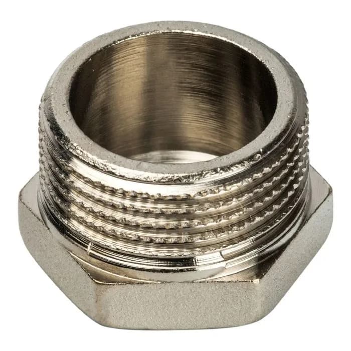 Пробка (в трубу) DN15-25 (1/2") НР латунь никель
