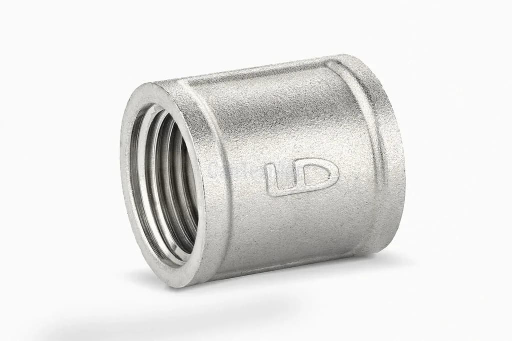 Муфта DN15-25 (1/2") ВР латунь никель