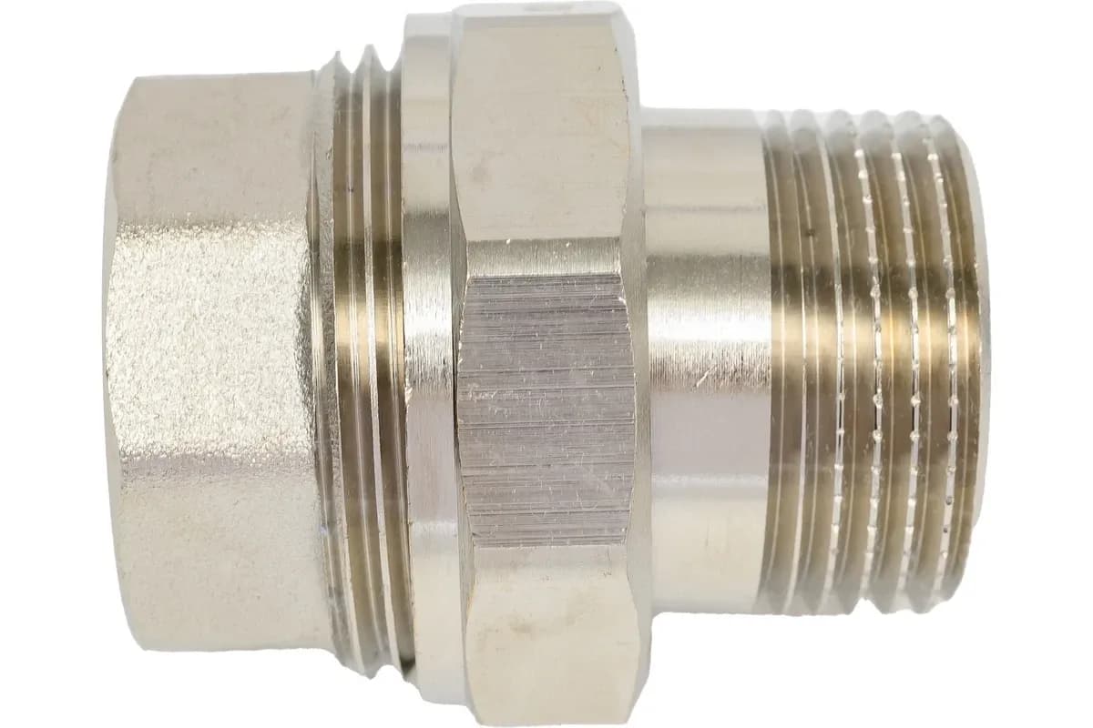 Сгон разъемный (американка) DN15-25 (1/2") ВР/НР латунь никель