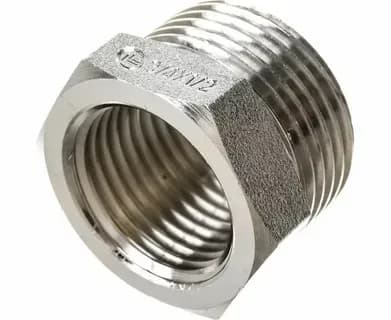 Футорка (3/4"НРх1/2"ВР) латунь никель