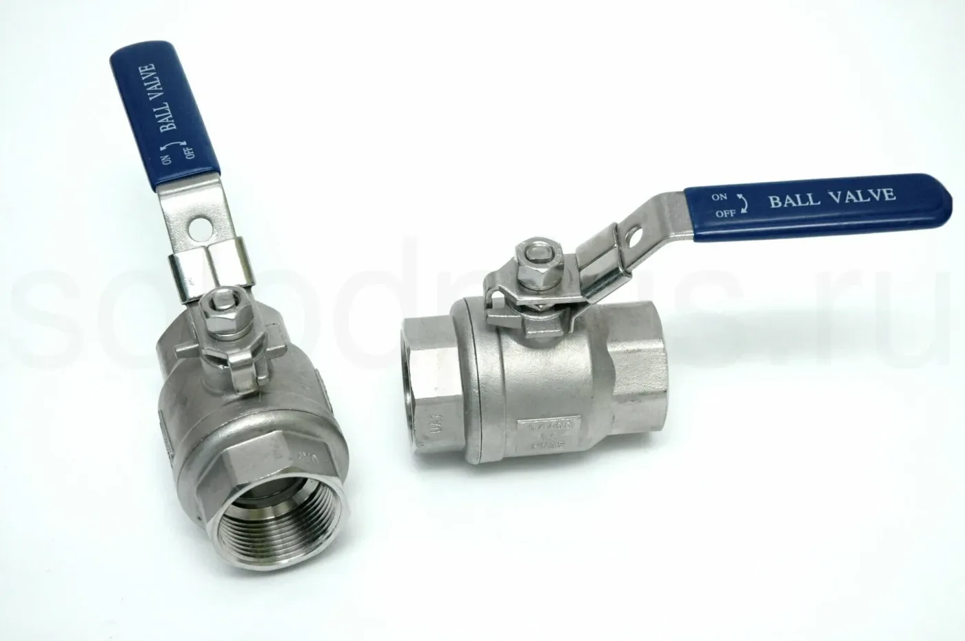 Краны шаровые муфтовые из НЖ стали AISI 304 (2РС) (Ру-16)